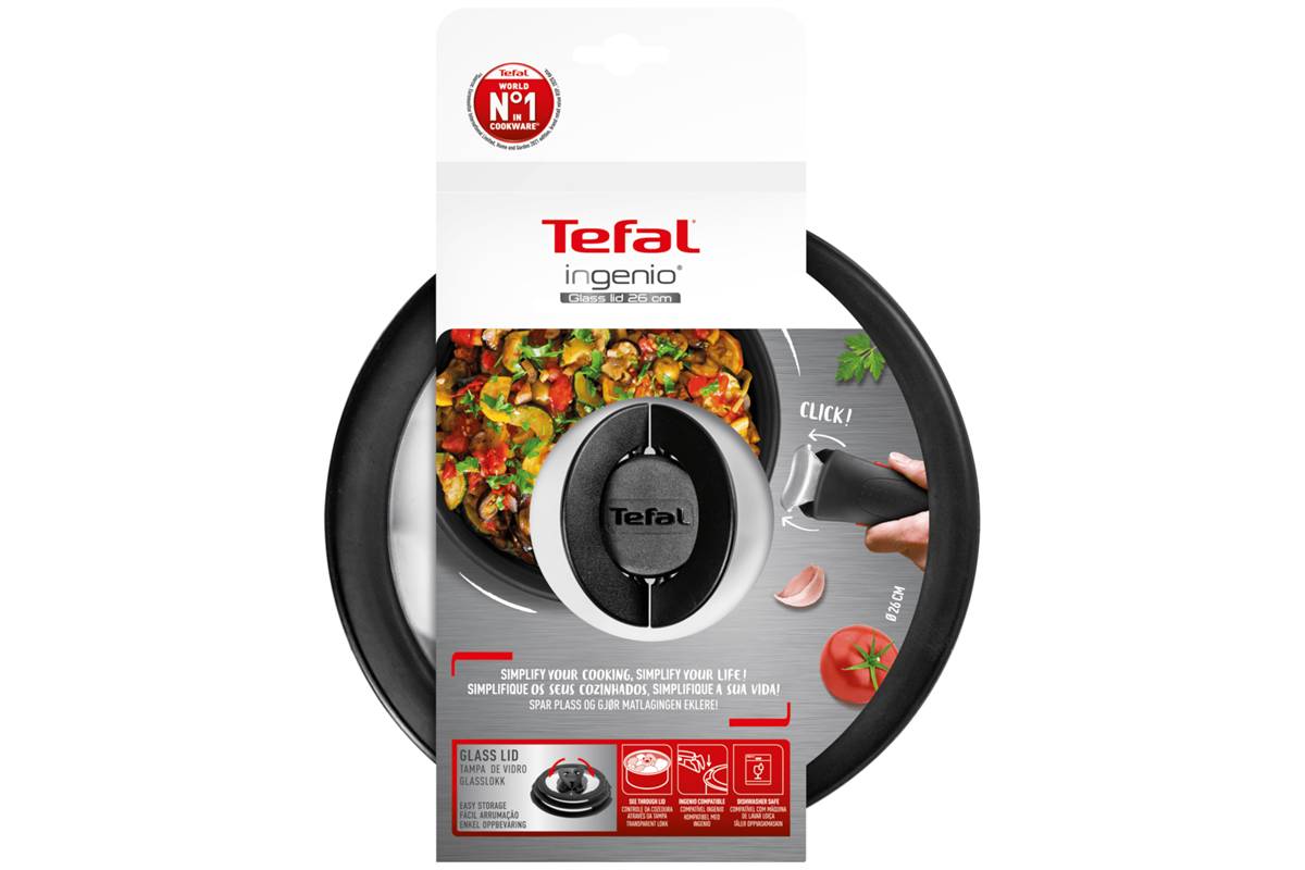 Skleněná poklice Tefal Ingenio 26 cm L9846653 (obrázek 3)