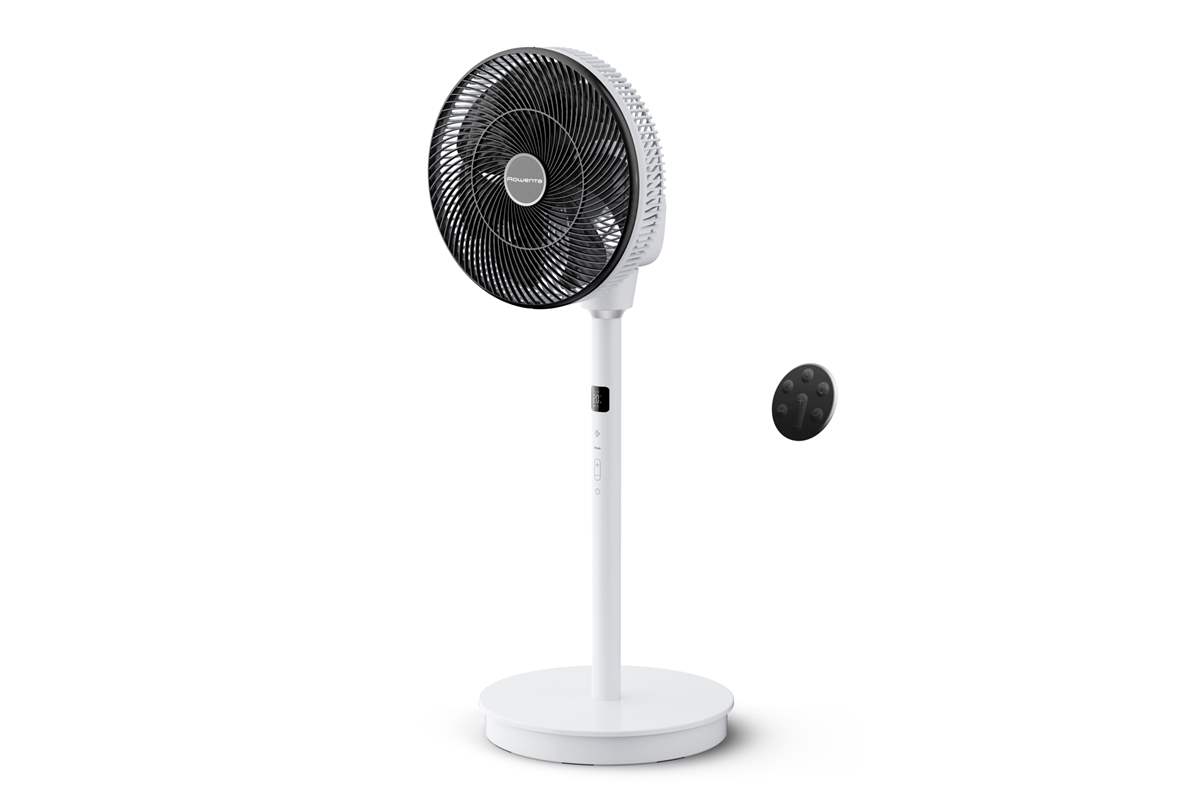 Stojanový ventilátor Rowenta Turbo Swift Silence QV5040F0 Černý/Bílý