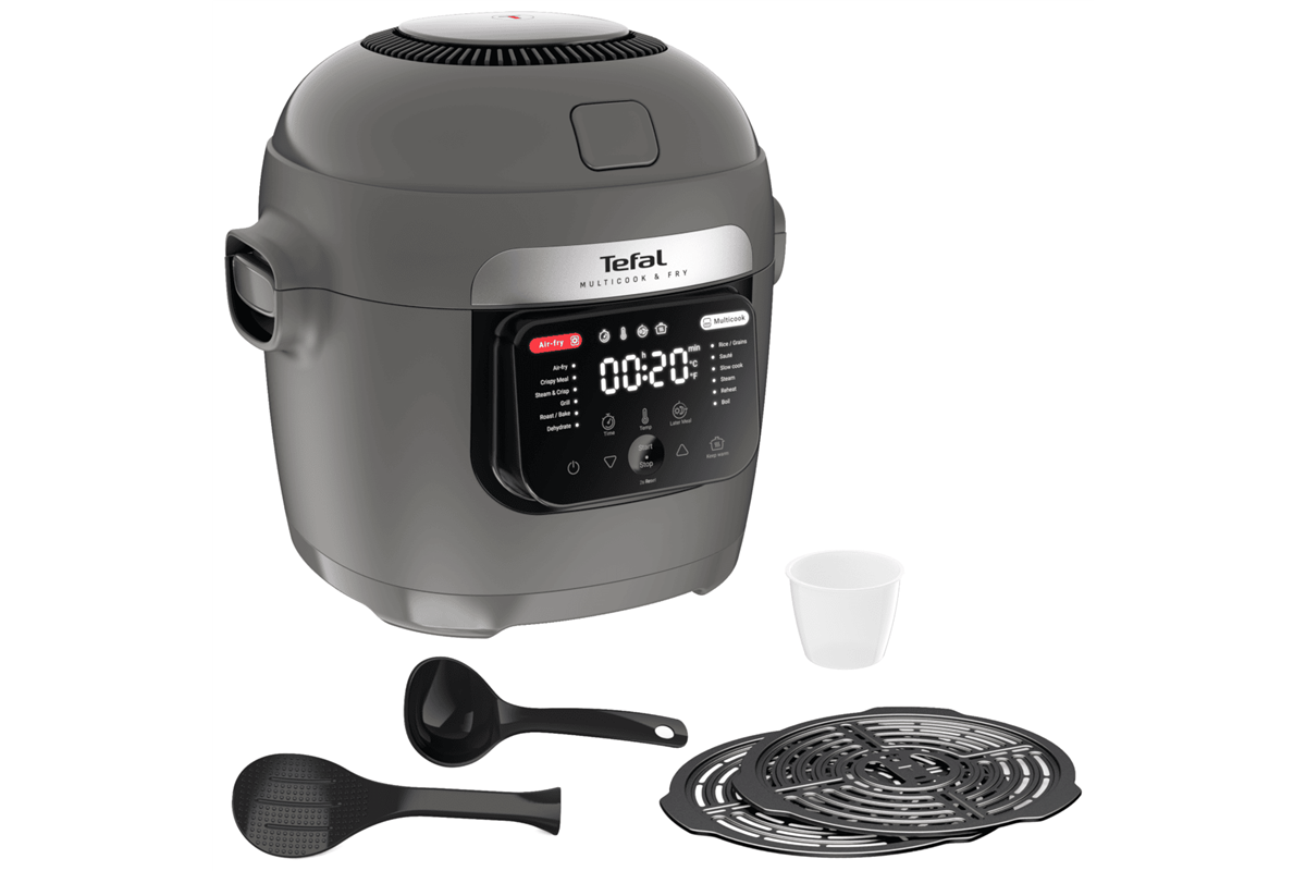 Multifunkční tlakový hrnec Tefal Multicook & Fry MY731BF0 šedý