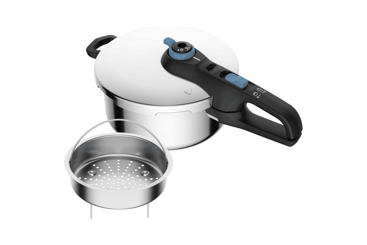 Tlakový hrnec Tefal Secure Trendy 4 l P2580402 Černý/Nerezový