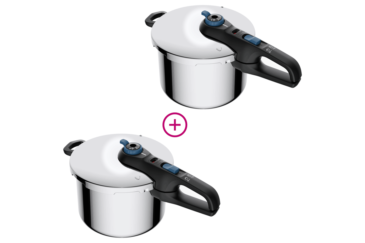 Akční set dvou tlakových hrnců Tefal Secure Trendy 8 l P2584401
