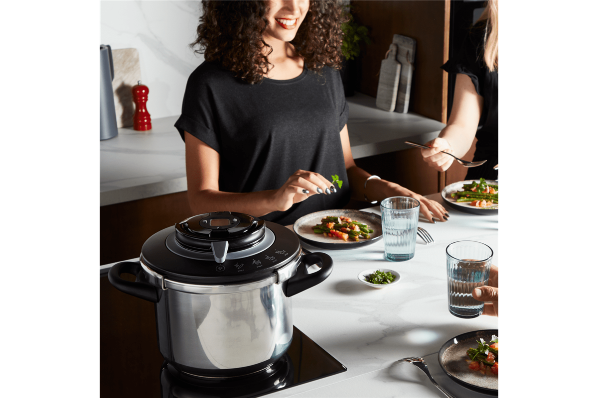 Tlakový hrnec Tefal Clipso+ CHEF 6 l P4550731 Nerezový/Černý (obrázek 12)