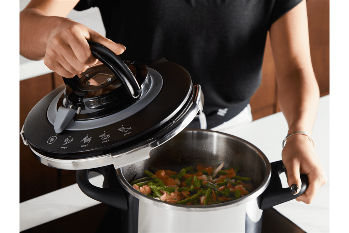Tlakový hrnec Tefal Clipso+ CHEF 6 l P4550731 Nerezový/Černý (obrázek 10)