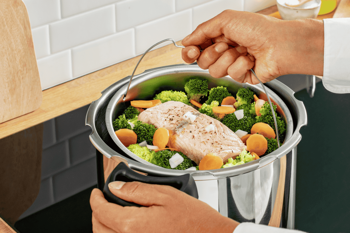 Tlakový hrnec Tefal Clipso Minut Easy 7,5 l P4624866 Nerezový/Černý (obrázek 5)