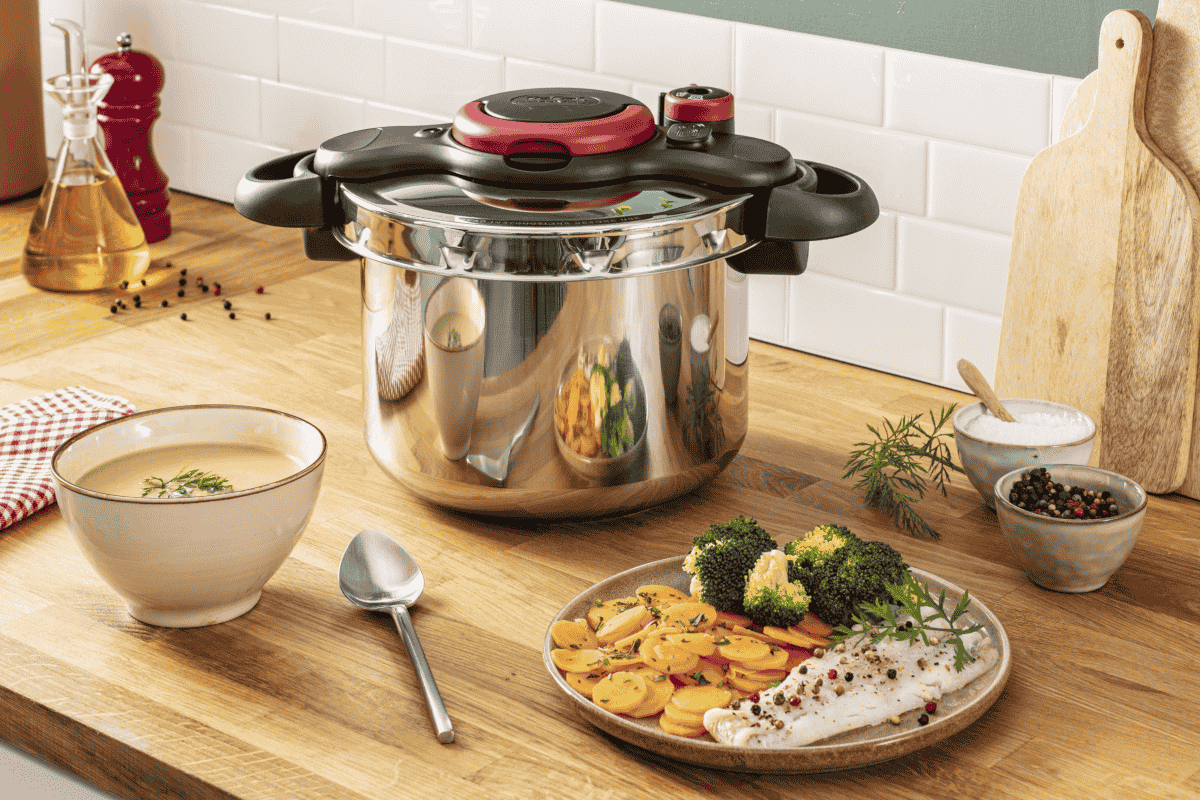 Tlakový hrnec Tefal Clipso Minut Easy 9 l P4624966 Nerezový/Černý (obrázek 6)