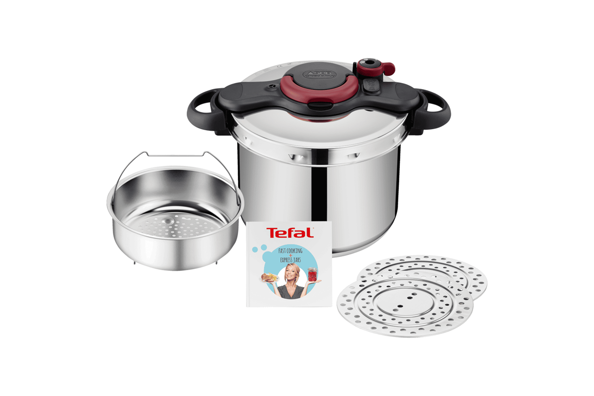 Tlakový hrniec Tefal Clipso Minut Easy 9 l P4624967 Nerezový/Čierny