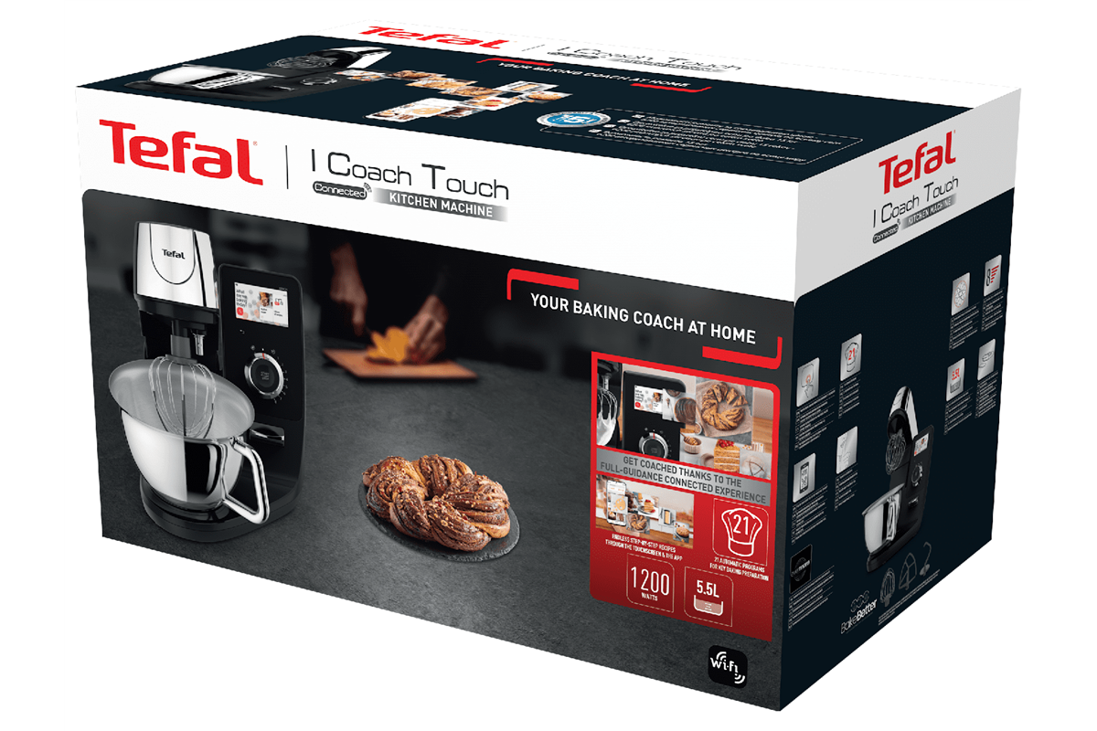 Kuchyňský robot Tefal i-Coach Touch s váhou QB951838 Nerezový/Černý (obrázek 14)