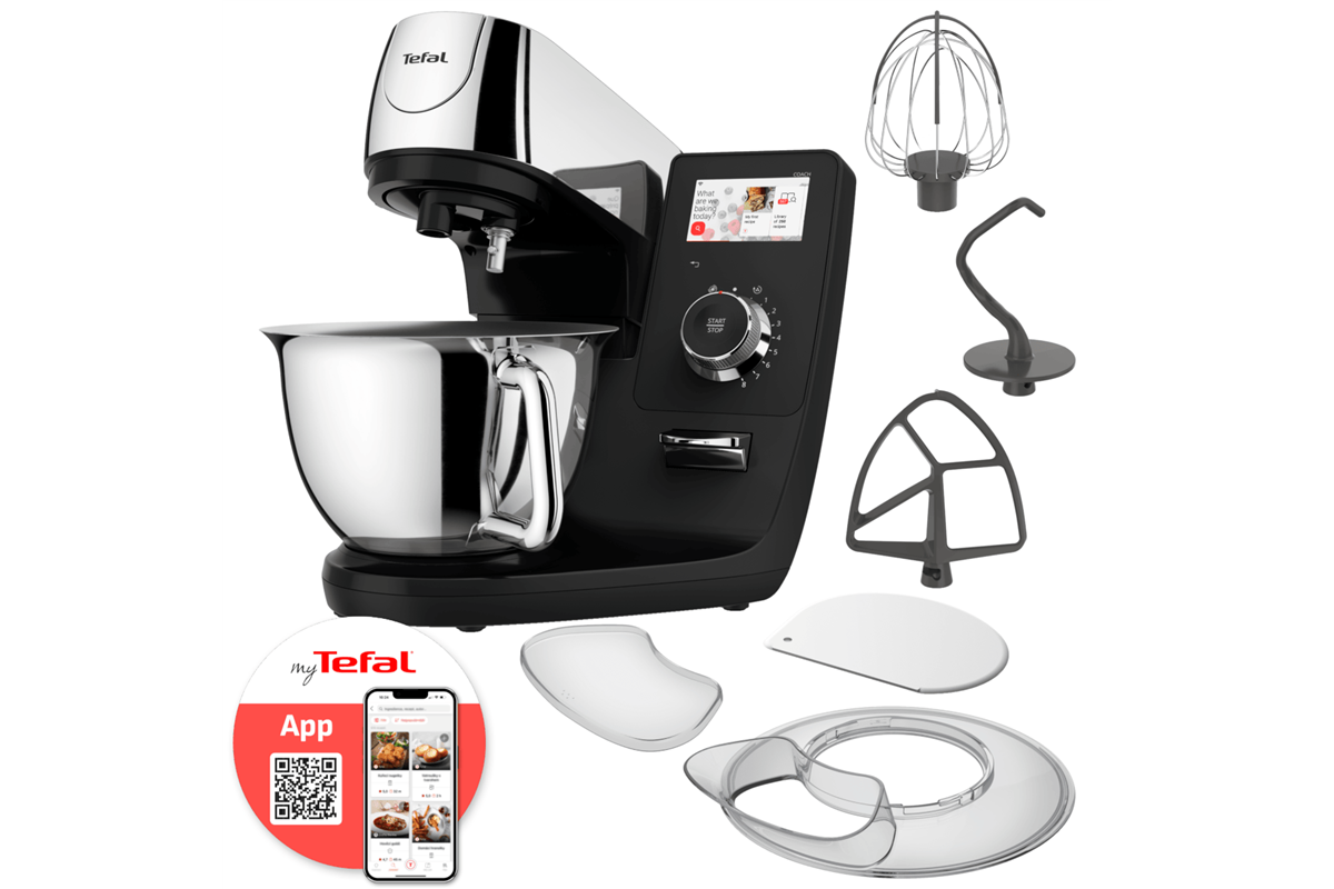 Kuchyňský robot Tefal i-Coach Touch QB950D38 Nerezový/Černý