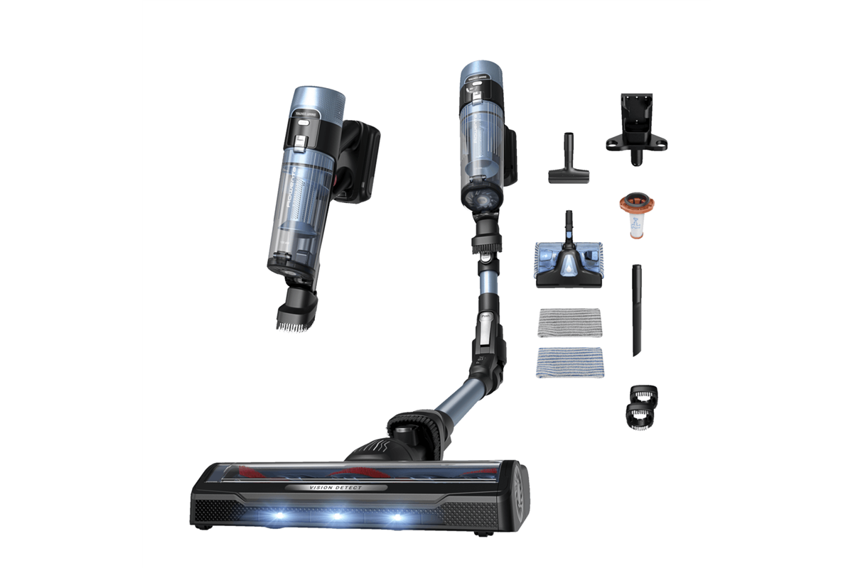Tyčový vysavač Rowenta X-Force Flex 10.80 Allergy Aqua Auto 4v1 120 AW RH7AC1E0 Azurově modrý