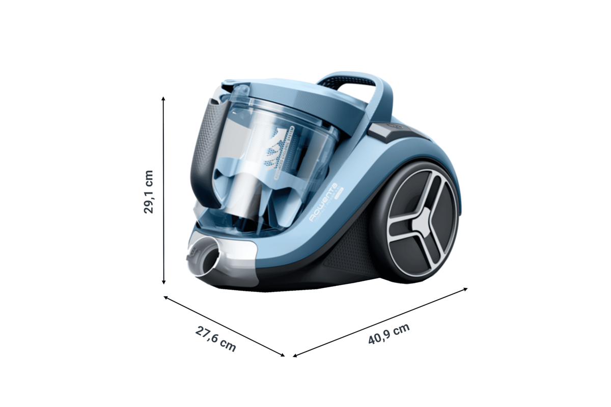 Bezsáčkový vysavač Rowenta Compact Power XXL RO4B11EA Azurová/Šedá (obrázek 3)
