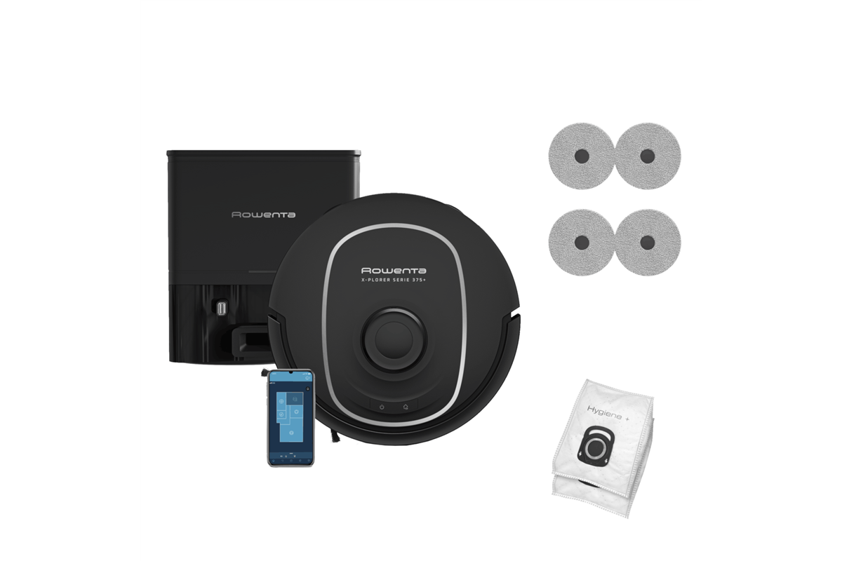 Robotický vysavač Rowenta X-Plorer S375+ RR8985E0 Černá
