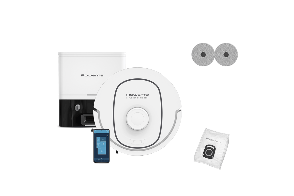 E-shop Robotický vysávač Rowenta X-Plorer S380+ Animal & Allergy RR89U7E0 Biela