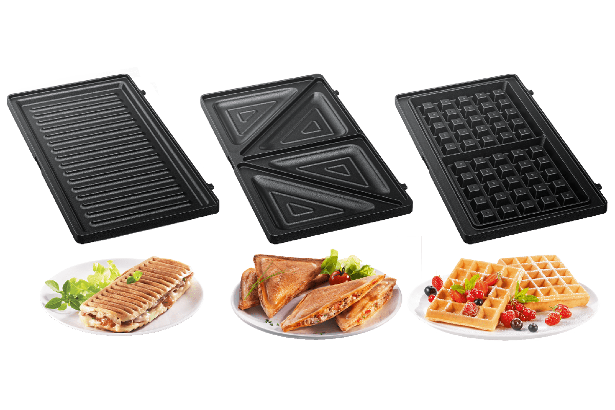 Sendvičovač Tefal UltraCompact 3v1 SW383D10 Nerezový/Černý (obrázek 4)