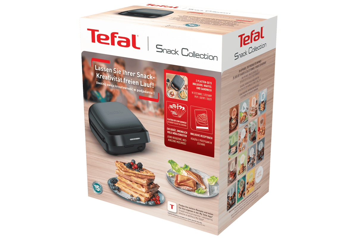 Sendvičovač Tefal Snack Collection SW862BF0 Antracitový/Černý (obrázek 5)