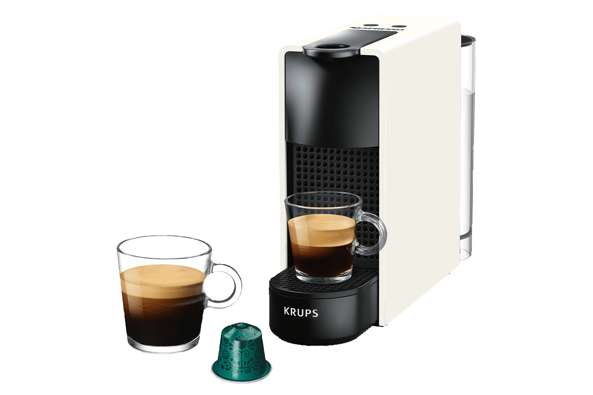 Kapslový kávovar Krups Nespresso Essenza Mini XN110110 bílý