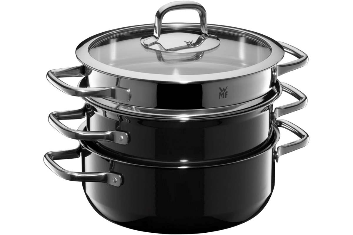 Sada hrnců WMF Fusiontec Compact 3 ks černá 05.1561.5290