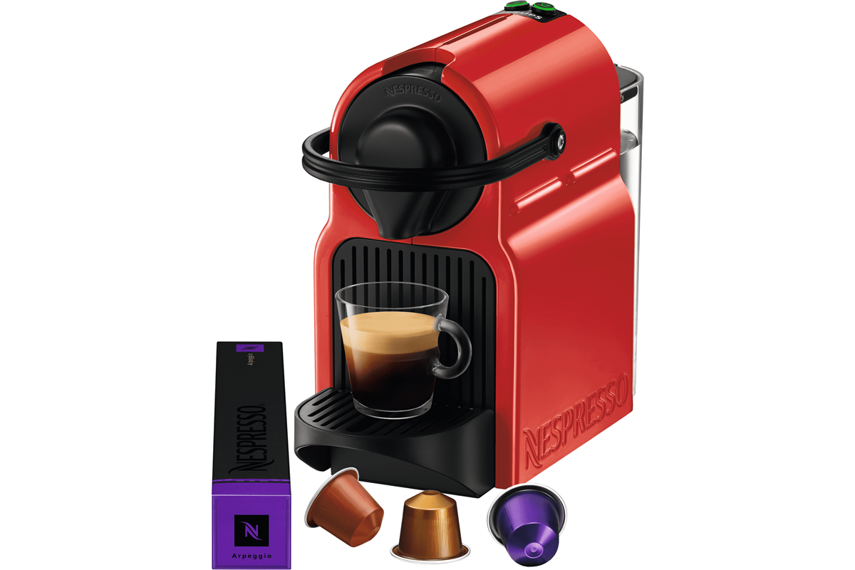 Kapszulás kávéfőző Krups Nespresso Inissia XN100510 piros