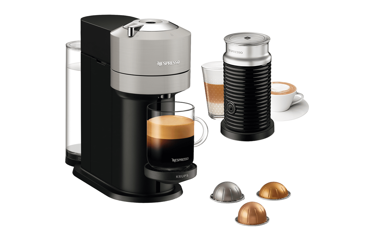 Kapsulový kávovar Krups Nespresso Vertuo Next Light Grey XN911B10