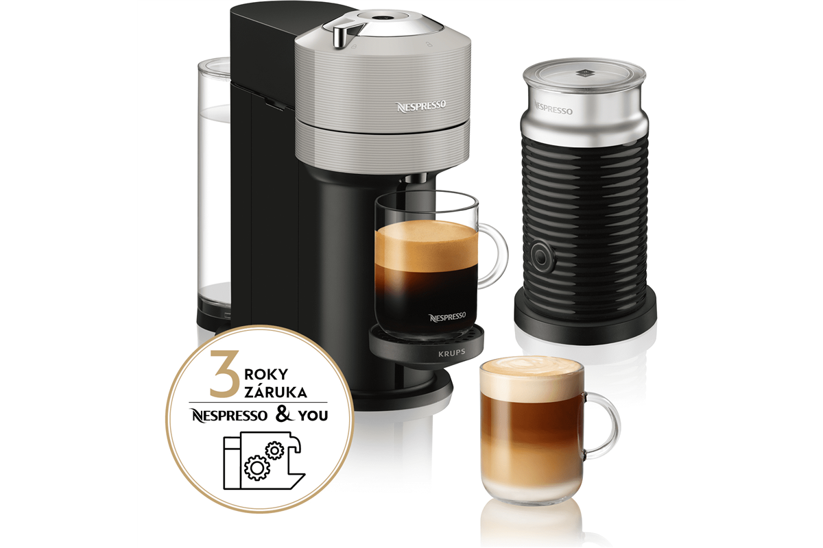 Kapslový kávovar Krups Nespresso Vertuo Next Light Grey XN911B10 (obrázek 5)