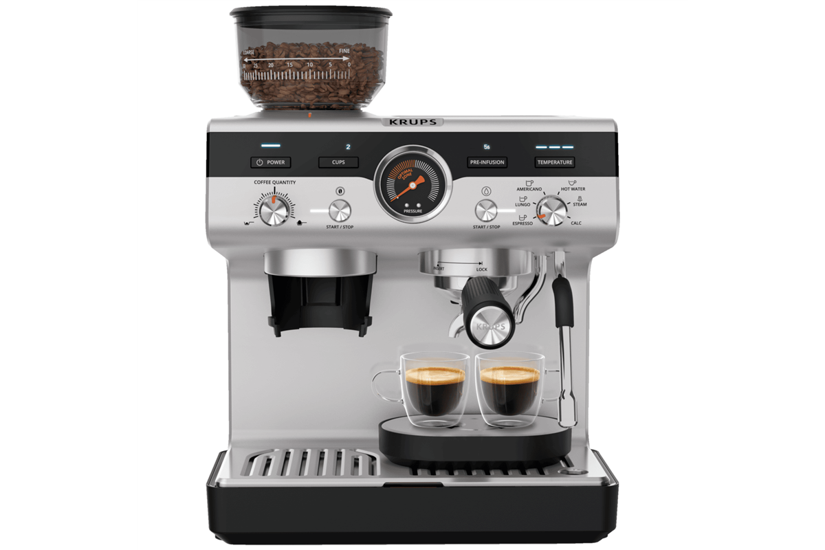 Pákový kávovar KRUPS Precision+ XP804T10 Hliníkový/Černý (obrázek 4)